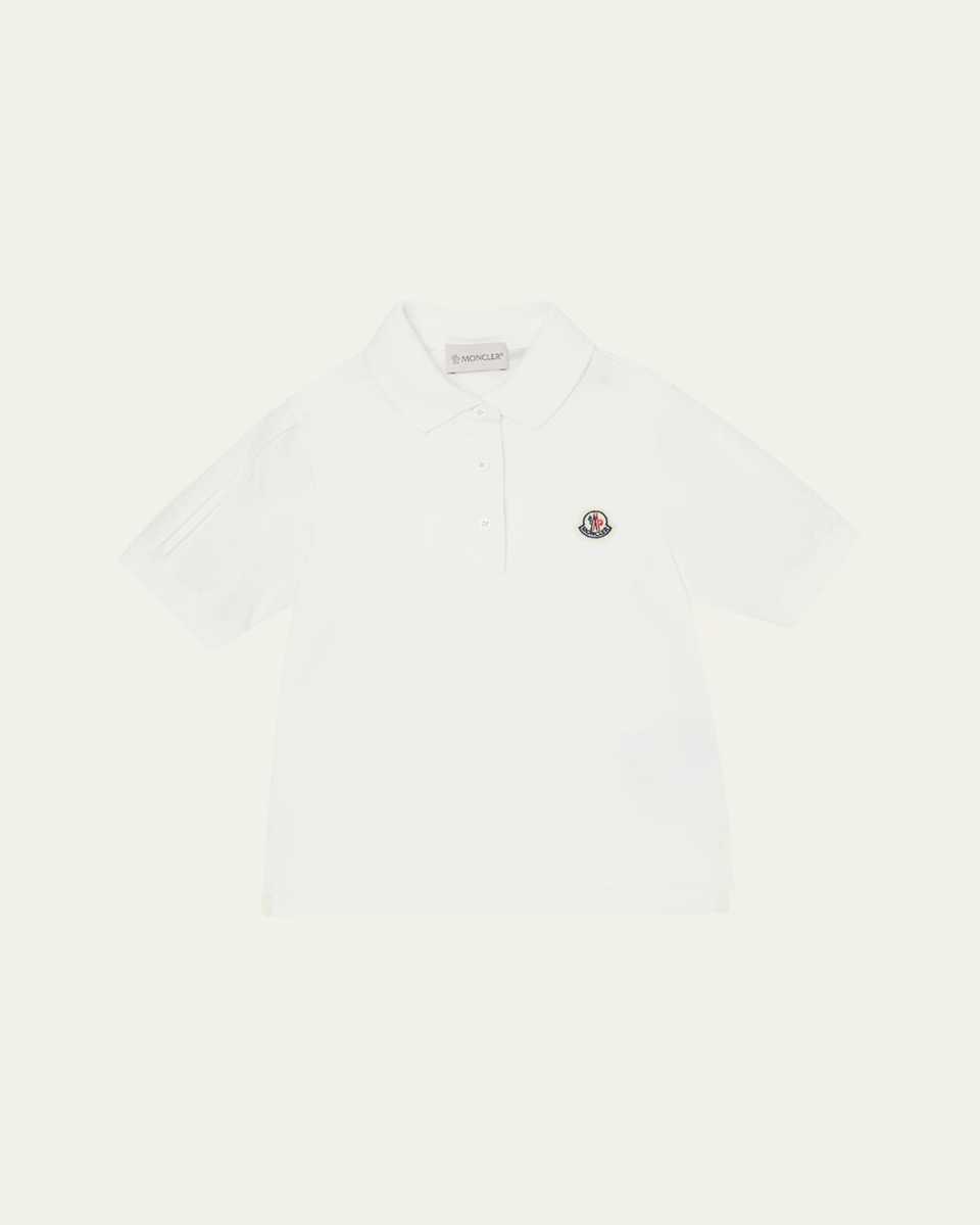 Boy's Polo Shirt W/ Logo Patch, Size 12-